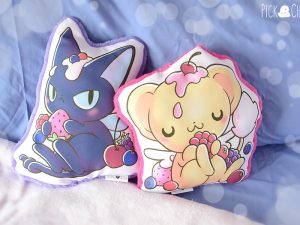 Cojín decorativo Kero & Spinnel de Cardcaptor Sakura (hechos a mano)