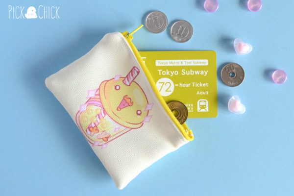 monedero kawaii pollito bubble tea bobatea