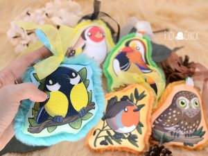 Llavero de tela Pajaritos (varios modelos disponibles, hecho a mano)