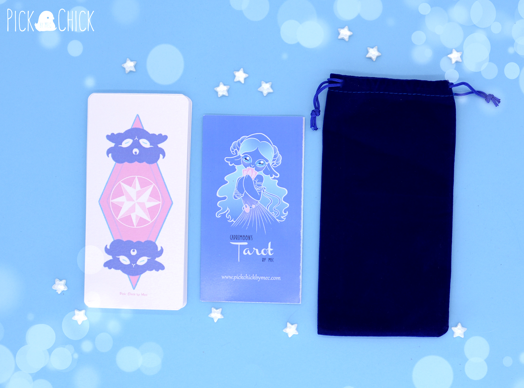 Baraja tarot arte cabra kawaii