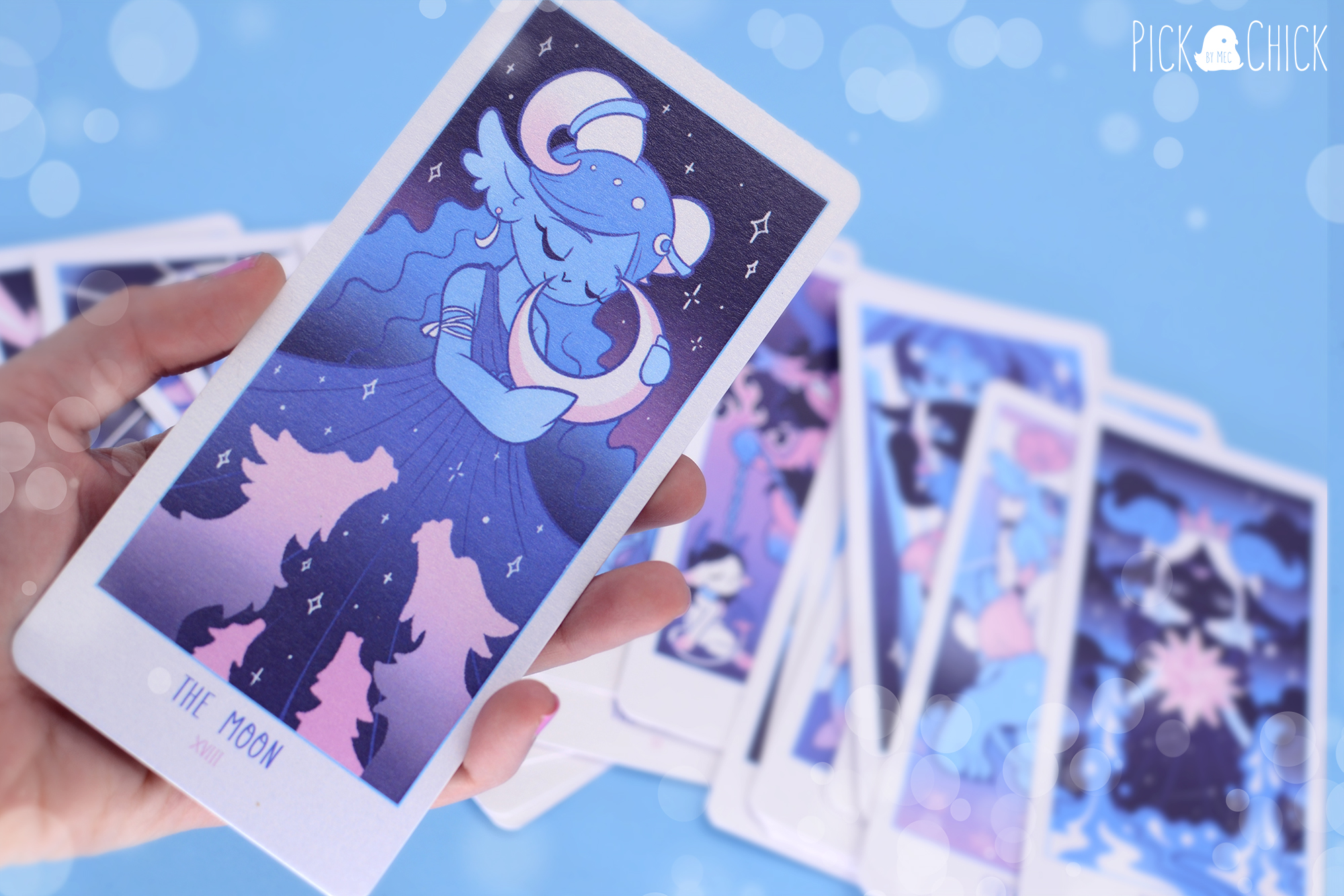Baraja tarot arte cabra kawaii