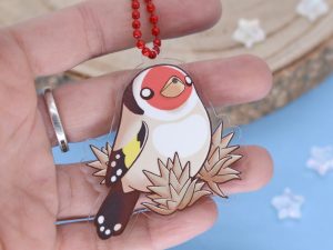 Llavero acrílico Jilguero (carduelis carduelis)