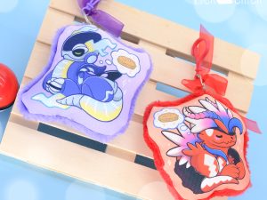 Llavero de tela Koraidon y Miraidon, de Pokémon (varios modelos, hecho a mano)