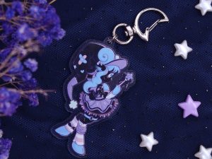 llavero bruja kawaii