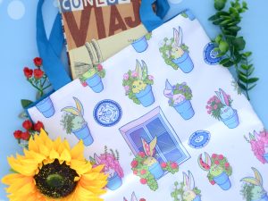 bolso flores kawaii handmade