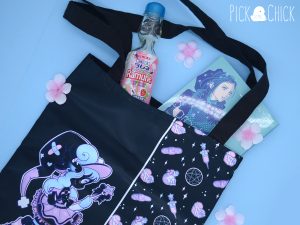 kawaii goth totebag