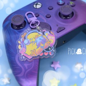 llavero pollito gamer