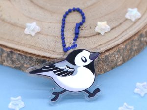 llavero lavandera blanca