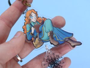 Llavero acrílico Shallan y Patrón, de El Archivo de las Tormentas (Cosmere)