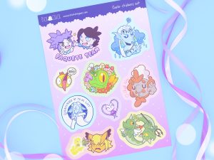 Hoja de pegatinas pretroqueladas Caelo