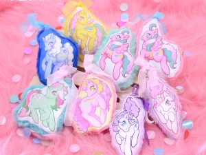 Llavero de tela My Little Pony G1 (varios modelos disponibles, hecho a mano)