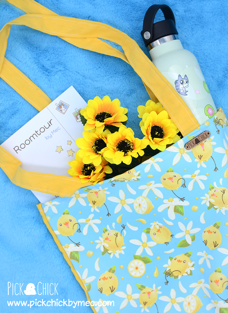 totebag pollito limon