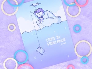 Fanzine cómic autoeditado humor cries in freelance