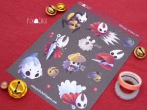 pegatinas videojuego hollow knight silksong