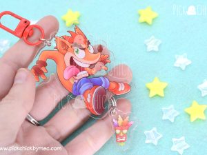 Llavero acrílico Crash Bandicoot